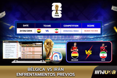 Bélgica vs Irán: Enfrentamientos previos