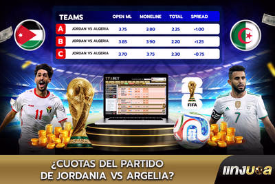 ¿Cuotas del partido de Jordania vs Argelia?