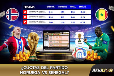 ¿Cuotas del partido Noruega vs Senegal?