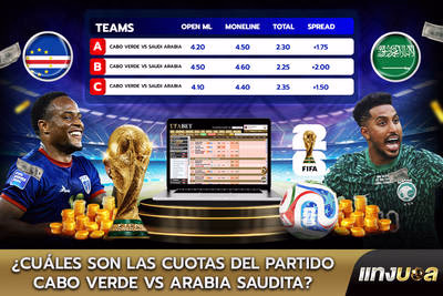 ¿Cuáles son las Cuotas del Partido Cabo Verde vs Arabia Saudita?