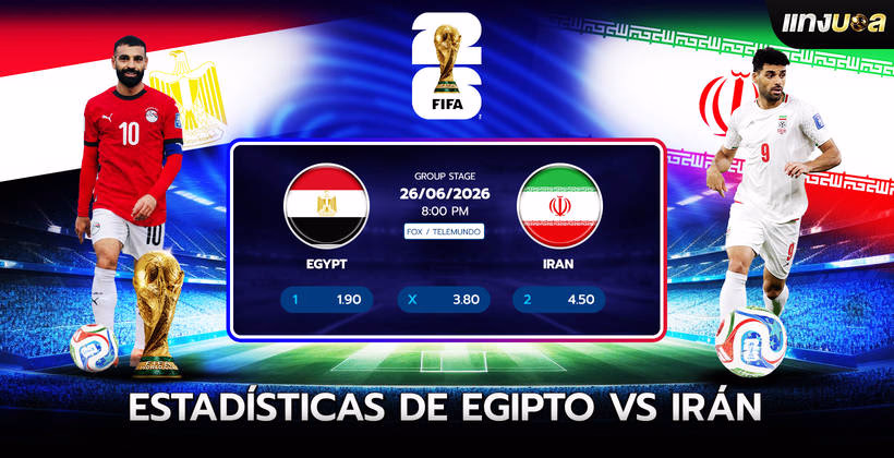 Estadísticas de Egipto vs Irán