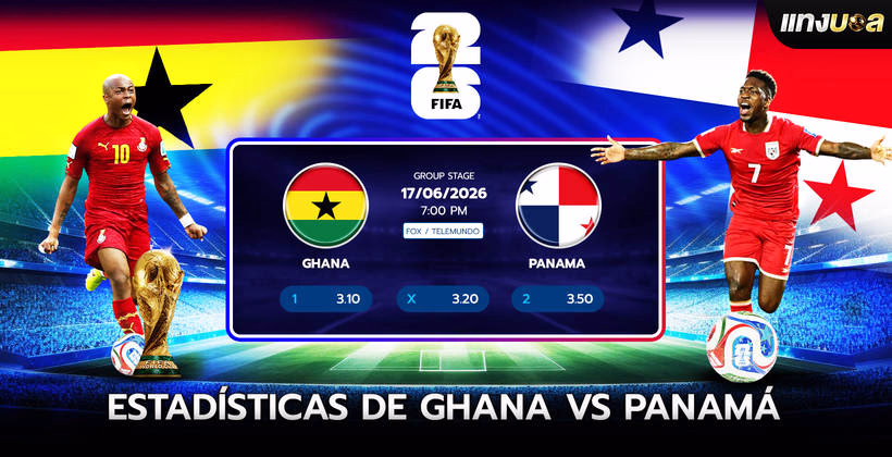 Estadísticas de Ghana vs Panamá