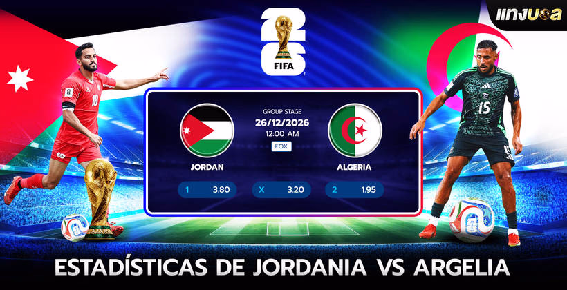 Estadísticas de Jordania vs Argelia