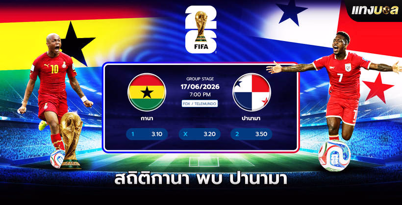 สถิติกานา พบ ปานามา