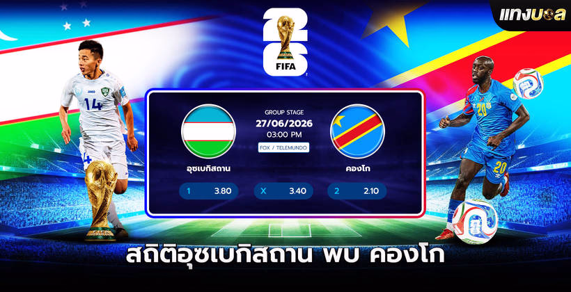 สถิติอุซเบกิสถาน พบ คองโก