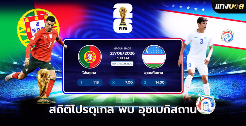 สถิติโปรตุเกส พบ อุซเบกิสถาน